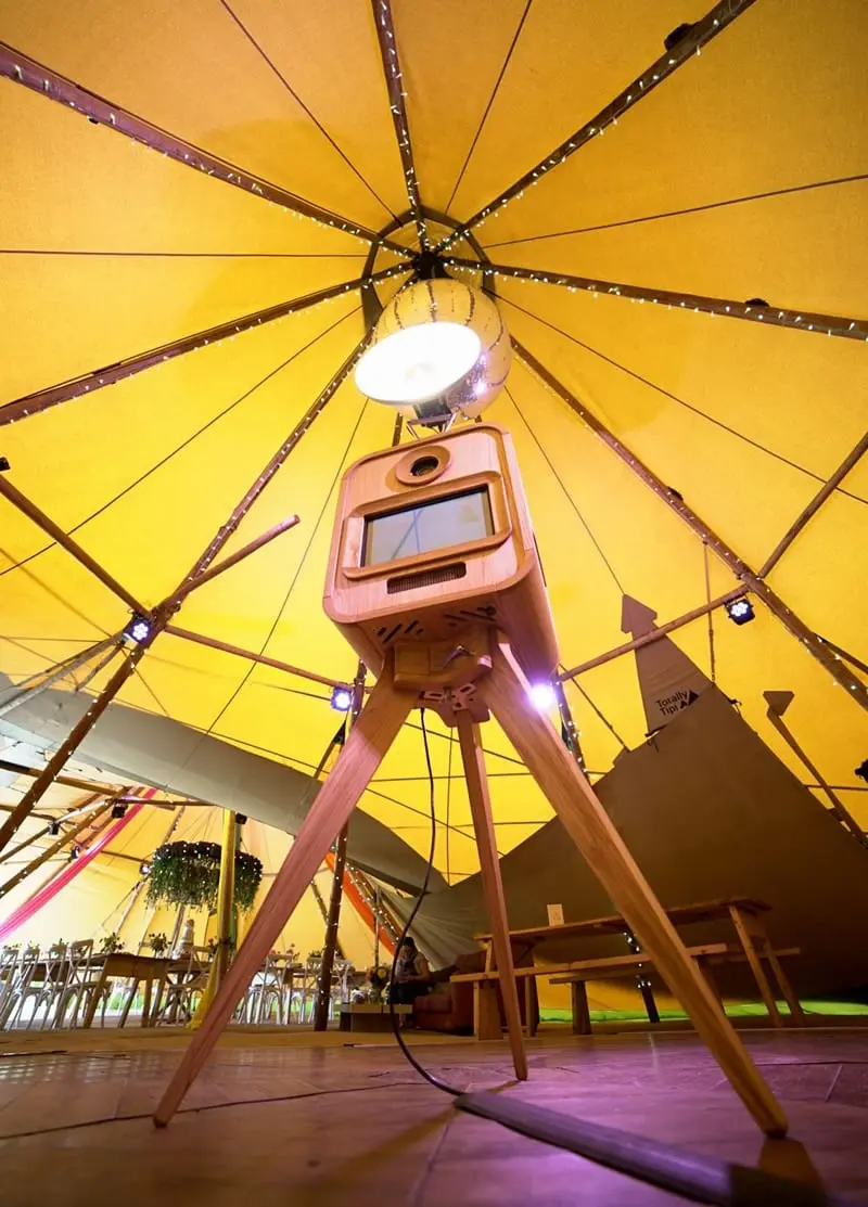 Vintage photobooth at a tech conference in Noida